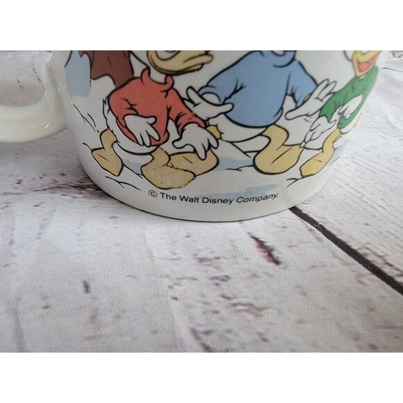 Donald Daisy Duck Holiday Applause Coffee Mug Walt Disney Christmas Vintage 1988 - Picture 2 of 8